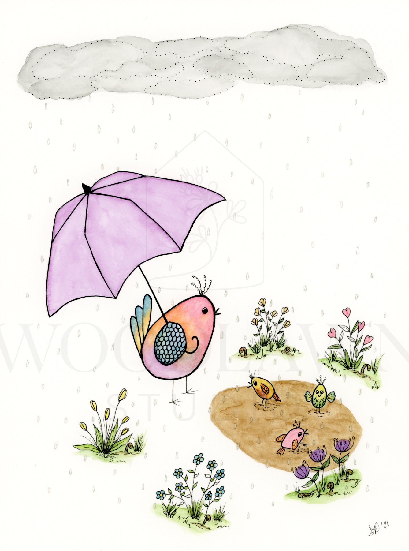 Puddle Dance Original Artwork
