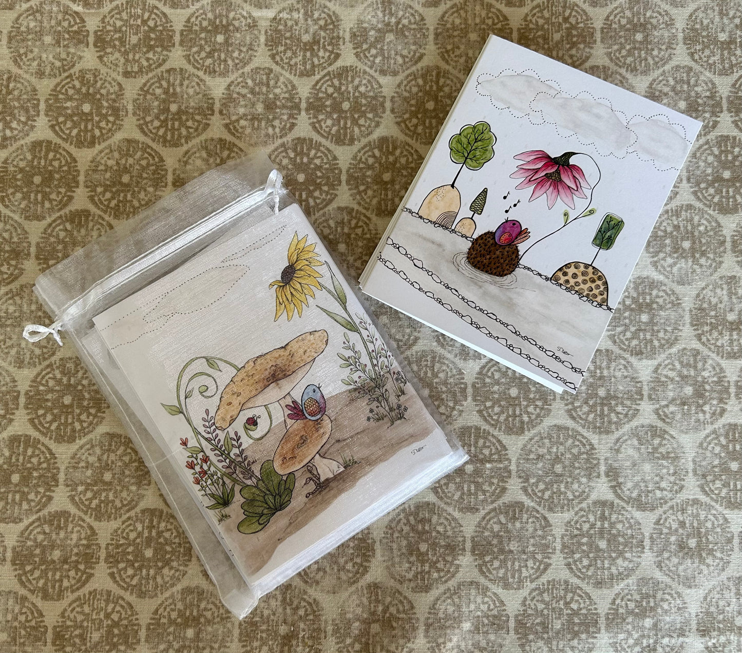 Singing in the Rain Notecard Set