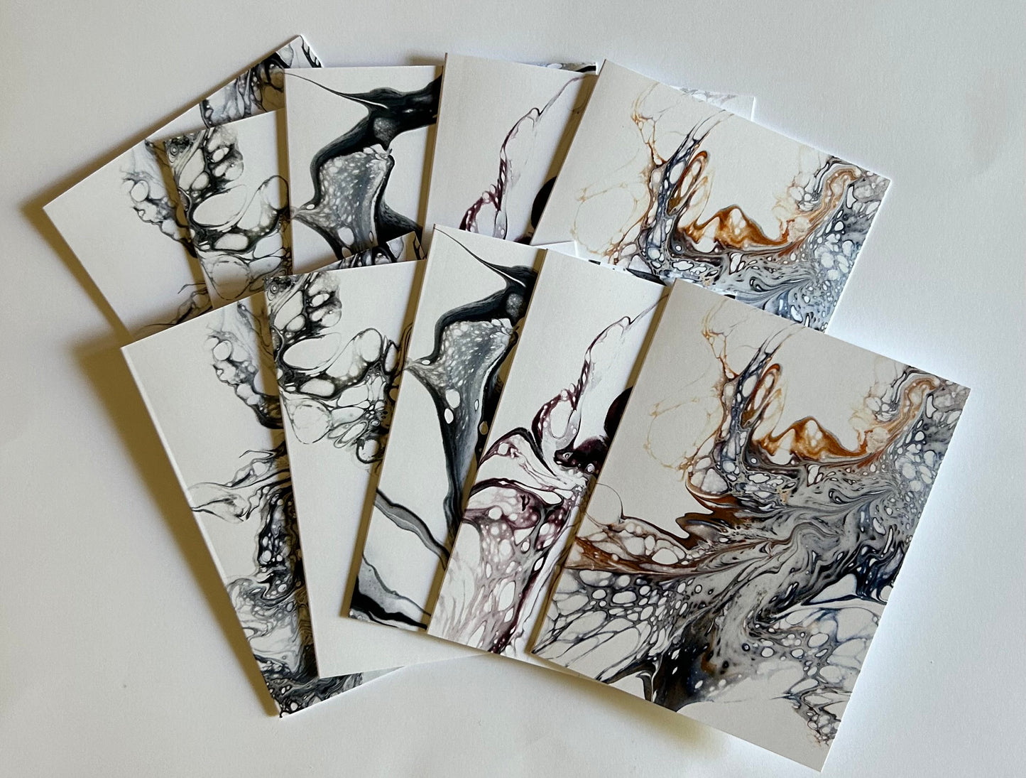 Acrylic Pour Notecard Set