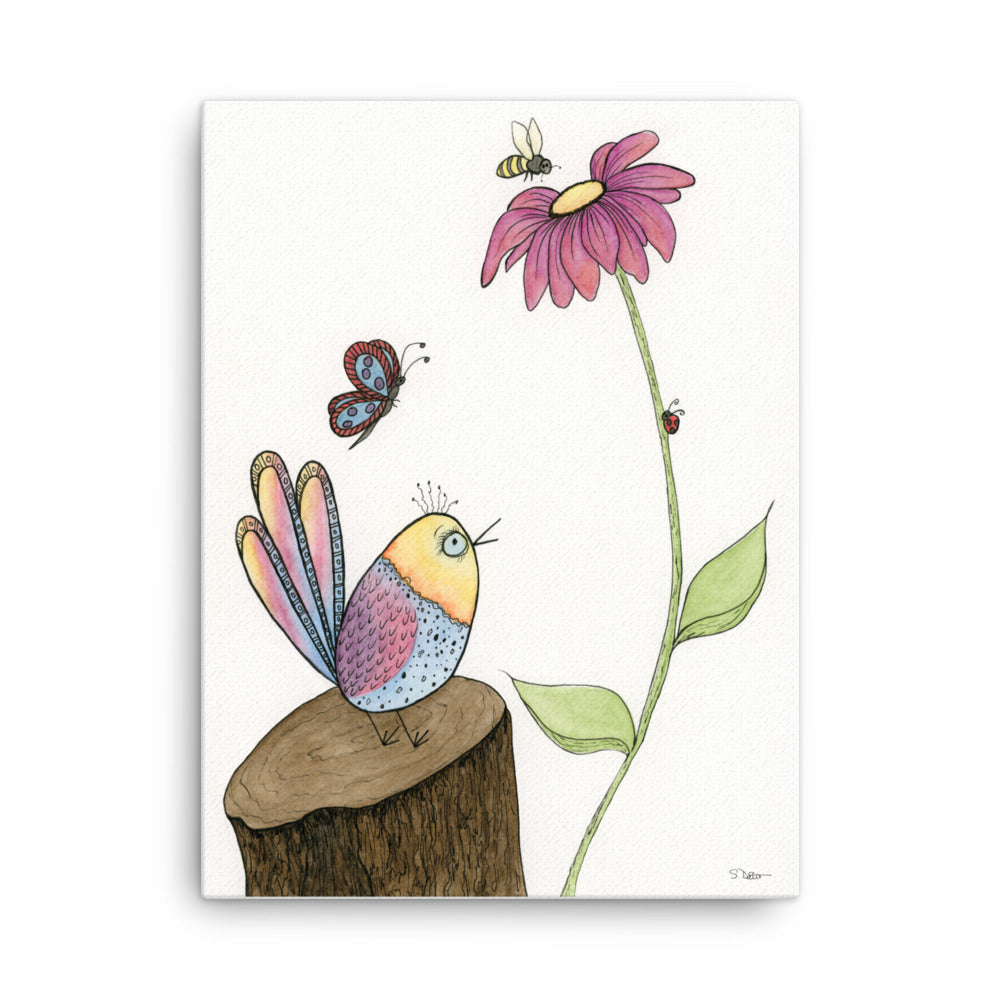 Happy Bird Canvas Print