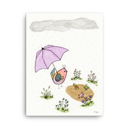 Puddle Dance Canvas Print