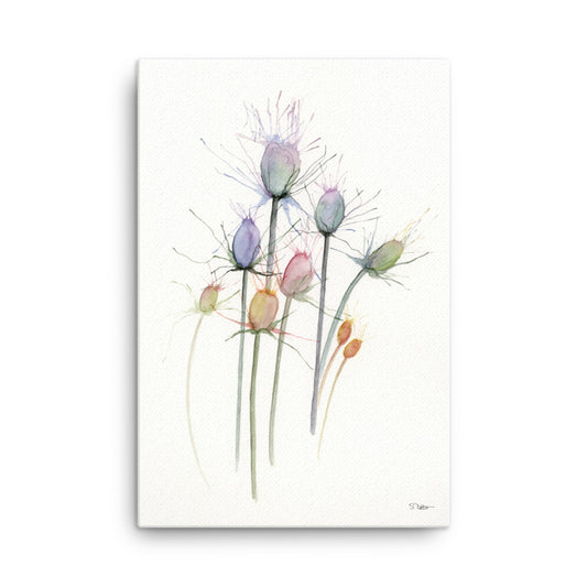 Abstract Thistle Canvas Print