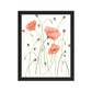 Poppies and Pods Framed Print