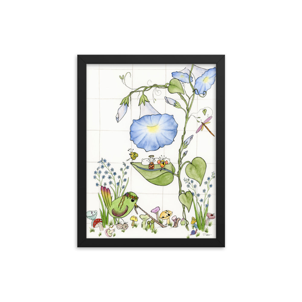 Morning Glory Framed Print