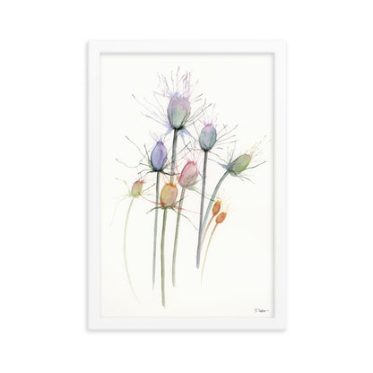 Abstract Thistle Framed Print