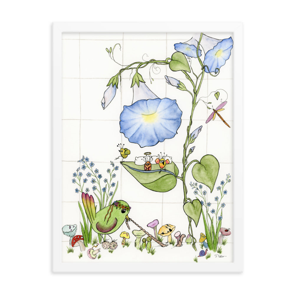 Morning Glory Framed Print