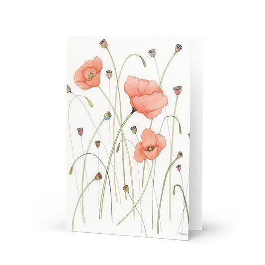 Poppies Notecard Set