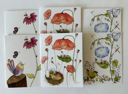 Happy Birds Notecard Set